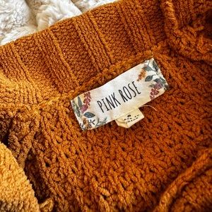 Pink rose sweater